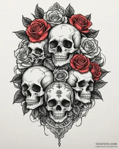 Tattoo design a thread that starts on one per... - эскиз тату (№1752950033_0, 19.07.2025 18:33) — Tatufoto.com