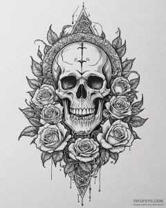 A sketch of pan, the god of the wild., concep... - эскиз тату (№1752950879_0, 19.07.2025 18:47) — Tatufoto.com