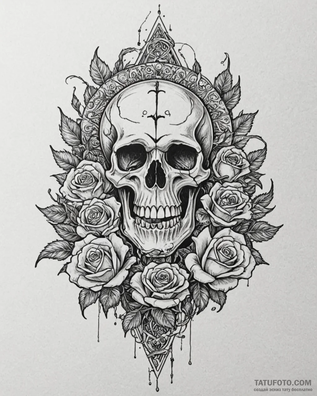 A sketch of pan, the god of the wild., concep… — эскиз тату (№1752950879_0, 19.07.2025 18:47) — Tatufoto.com