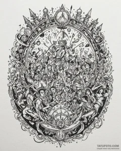 Tattoo design an abstract representation of a... - эскиз тату (№1752951808_0, 19.07.2025 19:03) — Tatufoto.com
