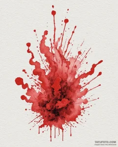 A watercolor sketch of the royal mint of spai... - эскиз тату (№1752953750_0, 19.07.2025 19:35) — Tatufoto.com