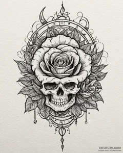 Tattoo design a zodiac symbol as if drawn in... - эскиз тату (№1752955274_0, 19.07.2025 20:01) — Tatufoto.com