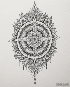 Tattoo design a broken sword piercing the gro... - эскиз тату (№1752955530_0, 19.07.2025 20:05) — Tatufoto.com
