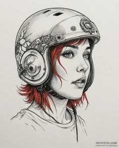 A linework tattoo of the memory-erasing proce... - эскиз тату (№1752955953_0, 19.07.2025 20:12) — Tatufoto.com