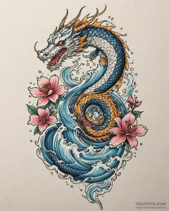 Tattoo sketch a single, unbroken chain link,... - эскиз тату (№1752957390_0, 19.07.2025 20:36) — Tatufoto.com