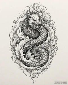 Tattoo sketch an abstract representation of m... - эскиз тату (№1752957560_0, 19.07.2025 20:39) — Tatufoto.com
