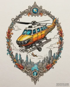 A graphic novel style tattoo of korben dallas... - эскиз тату (№1752959836_0, 19.07.2025 21:17) — Tatufoto.com