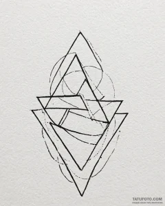 Tattoo design a small, simple geometric shape... - эскиз тату (№1752961189_0, 19.07.2025 21:39) — Tatufoto.com