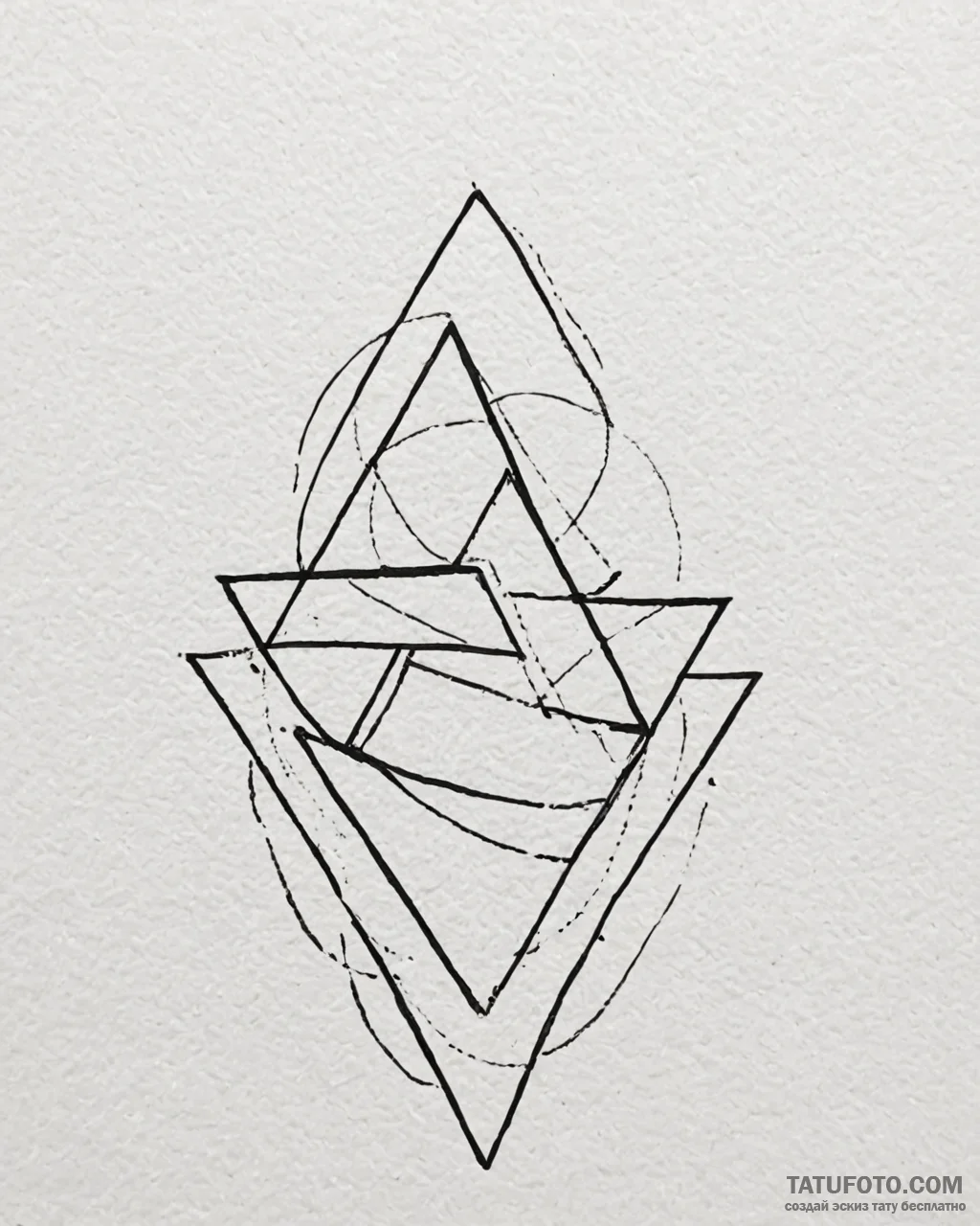 Tattoo design a small, simple geometric shape... - эскиз тату (№1752961189_0, 19.07.2025 21:39) — Tatufoto.com