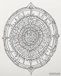 Tattoo sketch a stylized representation of th... - эскиз тату (№1752962626_0, 19.07.2025 22:03) — Tatufoto.com