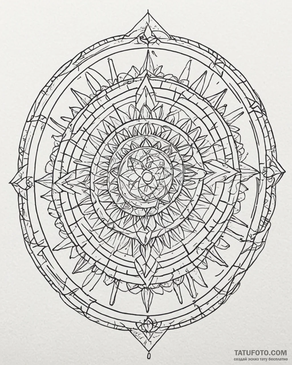 Tattoo sketch a stylized representation of th… — эскиз тату (№1752962626_0, 19.07.2025 22:03) — Tatufoto.com