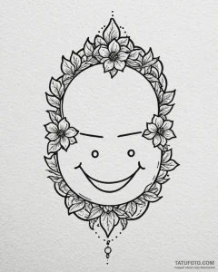 Smile, tattoo flash sheet design, on a clean... - эскиз тату (№1752964400_0, 19.07.2025 22:33) — Tatufoto.com