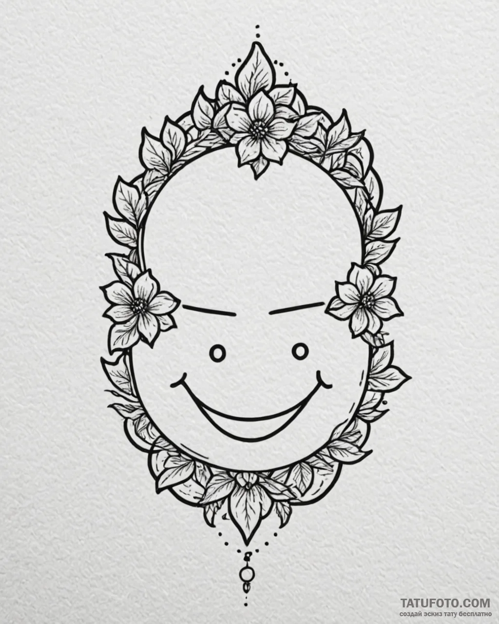 Smile, tattoo flash sheet design, on a clean… — эскиз тату (№1752964400_0, 19.07.2025 22:33) — Tatufoto.com