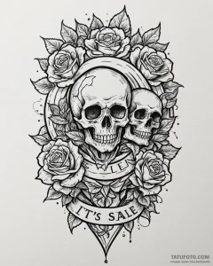 A chicano lettering tattoo of "it's a deal, i... - эскиз тату (№1752965158_0, 19.07.2025 22:45) — Tatufoto.com