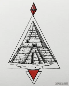 Tattoo sketch a solid, ancient pyramid, for e... - эскиз тату (№1752966256_0, 19.07.2025 23:04) — Tatufoto.com