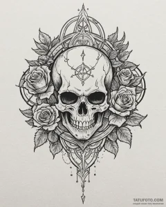 A linework tattoo of the protoss symbol., tat... - эскиз тату (№1752967265_0, 19.07.2025 23:21) — Tatufoto.com