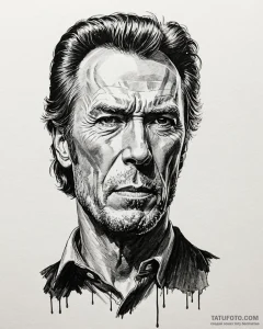 A graphic novel portrait of the man with no n... - эскиз тату (№1752967433_0, 19.07.2025 23:23) — Tatufoto.com