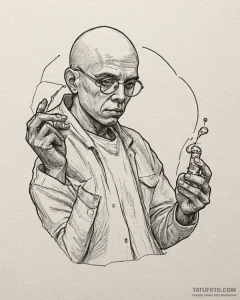 Neo-traditional portrait of morpheus, offerin... - эскиз тату (№1752967854_0, 19.07.2025 23:30) — Tatufoto.com