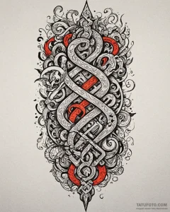 Tattoo design a fantasy scroll unfurling with... - эскиз тату (№1752968616_0, 19.07.2025 23:43) — Tatufoto.com
