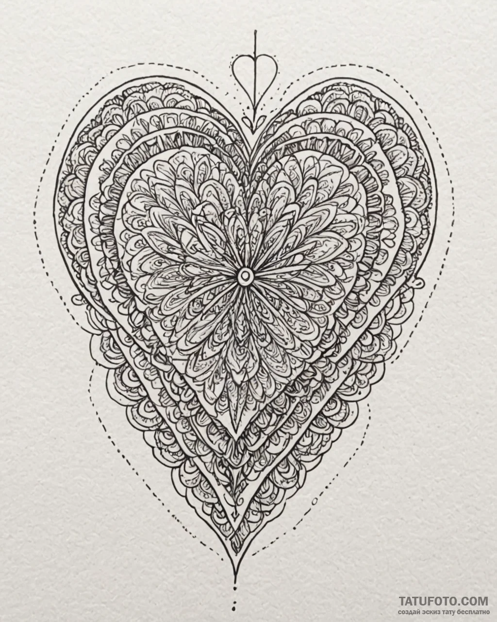 Tattoo sketch two halves of a candy heart wit… — эскиз тату (№1752969881_0, 20.07.2025 00:04) — Tatufoto.com