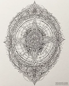 Tattoo design a glowing "target locked" indic... - эскиз тату (№1752970723_0, 20.07.2025 00:18) — Tatufoto.com