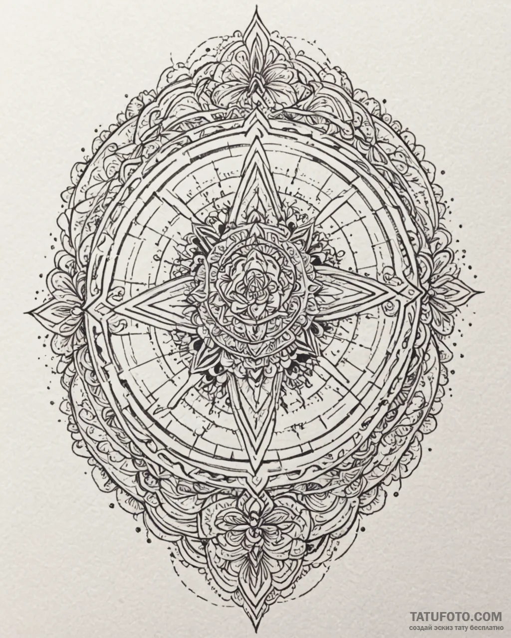 Tattoo design a glowing «target locked» indic… — эскиз тату (№1752970723_0, 20.07.2025 00:18) — Tatufoto.com