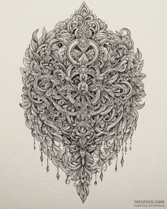Tattoo design a lock of hair tied with a ribb... - эскиз тату (№1752971484_0, 20.07.2025 00:31) — Tatufoto.com