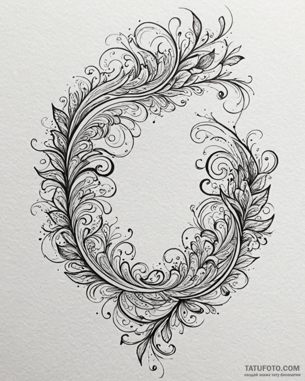 Tattoo sketch an abstract representation of a... - эскиз тату (№1752973594_0, 20.07.2025 01:06) — Tatufoto.com