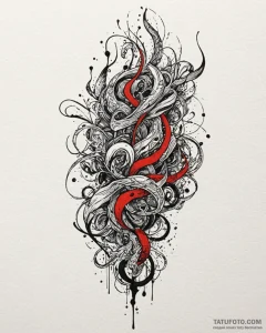 Tattoo design an abstract representation of "... - эскиз тату (№1752974101_0, 20.07.2025 01:15) — Tatufoto.com