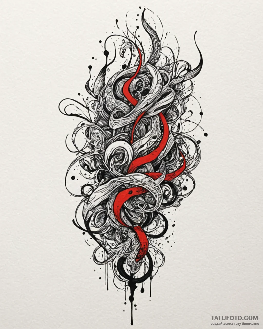 Tattoo design an abstract representation of "... - эскиз тату (№1752974101_0, 20.07.2025 01:15) — Tatufoto.com