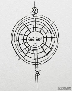 Tattoo sketch a zodiac symbol appearing as a... - эскиз тату (№1752975705_0, 20.07.2025 01:41) — Tatufoto.com