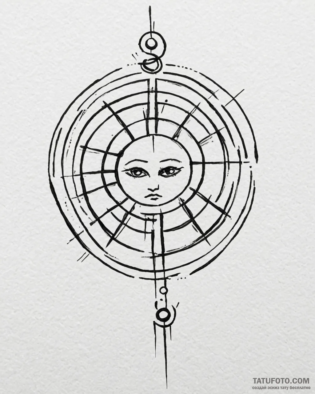 Tattoo sketch a zodiac symbol appearing as a... - эскиз тату (№1752975705_0, 20.07.2025 01:41) — Tatufoto.com