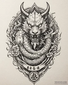 Tattoo design a stylized shield with a specif... - эскиз тату (№1752975958_0, 20.07.2025 01:45) — Tatufoto.com