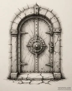 Tattoo design a detailed, strong-looking vaul... - эскиз тату (№1752976485_0, 20.07.2025 01:54) — Tatufoto.com