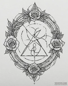 67. tattoo design: a "alatyr" rune integrated... - эскиз тату (№1752976868_0, 20.07.2025 02:01) — Tatufoto.com