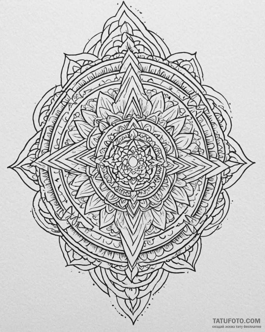 Tattoo design a symbol representing a persona… — эскиз тату (№1752977137_0, 20.07.2025 02:05) — Tatufoto.com