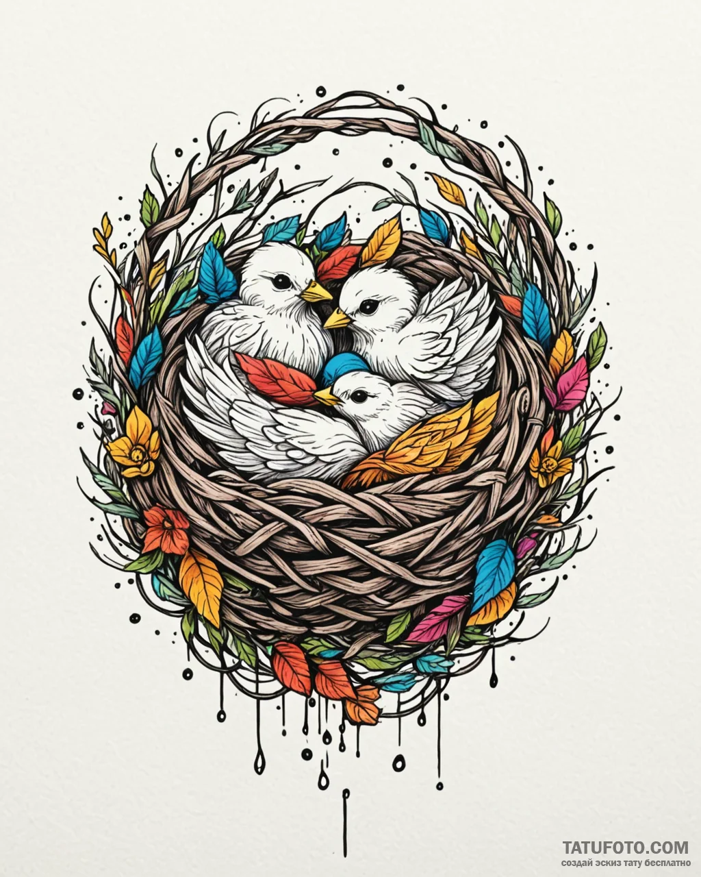 Tattoo sketch: a stylized depiction of a crad… — эскиз тату (№1752979832_0, 20.07.2025 02:50) — Tatufoto.com