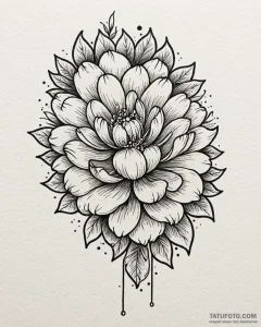Tattoo sketch a subtle representation of a fa... - эскиз тату (№1752980423_0, 20.07.2025 03:00) — Tatufoto.com