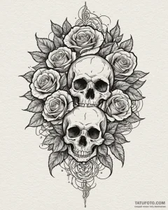 Tattoo design an abstract representation of c... - эскиз тату (№1752980844_0, 20.07.2025 03:07) — Tatufoto.com