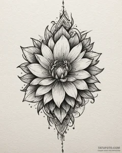 Tattoo design a delicate light breaking throu... - эскиз тату (№1752981433_0, 20.07.2025 03:17) — Tatufoto.com