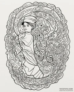 A graphic novel panel of the final twist from... - эскиз тату (№1752981940_0, 20.07.2025 03:25) — Tatufoto.com