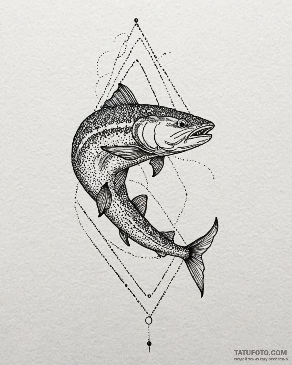 Catfish, tattoo drawing outline, dotwork tatt... - эскиз тату (№1752982870_0, 20.07.2025 03:41) — Tatufoto.com