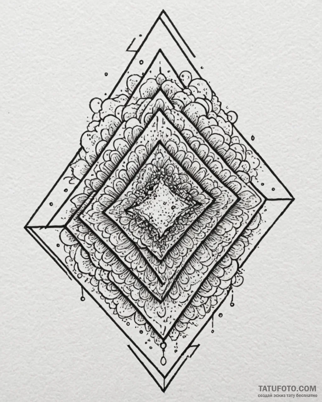 Tattoo design a solid black square or rectang... - эскиз тату (№1752983122_0, 20.07.2025 03:45) — Tatufoto.com
