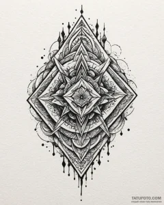 Tattoo design an abstract pattern of gaming u... - эскиз тату (№1752983713_0, 20.07.2025 03:55) — Tatufoto.com