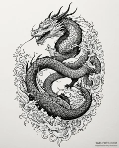 Tattoo sketch an epic battle scene silhouette... - эскиз тату (№1752984725_0, 20.07.2025 04:12) — Tatufoto.com