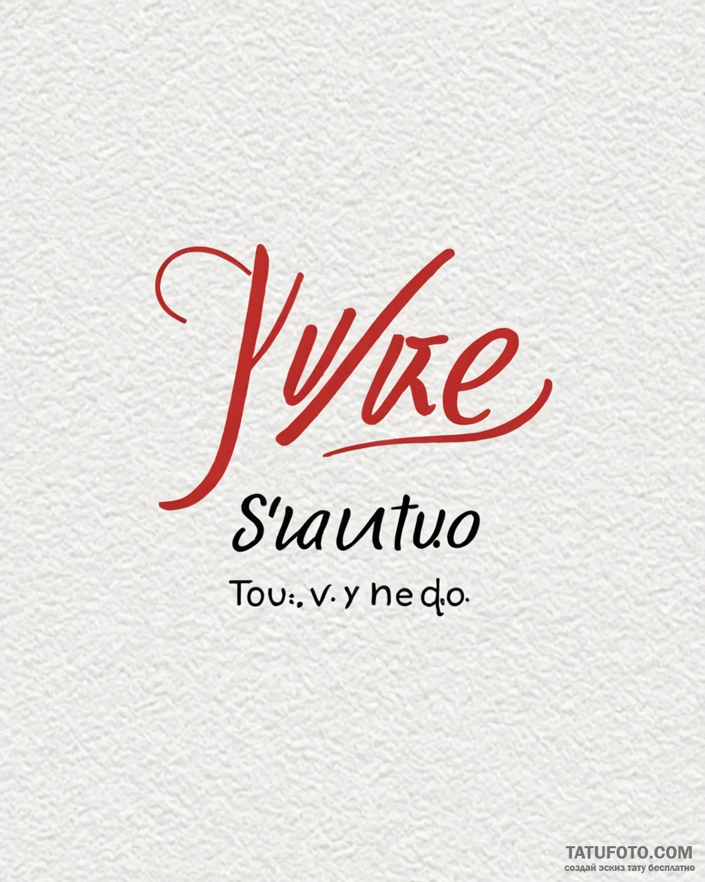 Tattoo design a small, meaningful word in a u… — эскиз тату (№1752985064_0, 20.07.2025 04:17) — Tatufoto.com