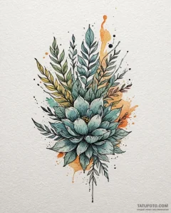 Tattoo sketch a minimalist rendering of a spe... - эскиз тату (№1752985655_0, 20.07.2025 04:27) — Tatufoto.com