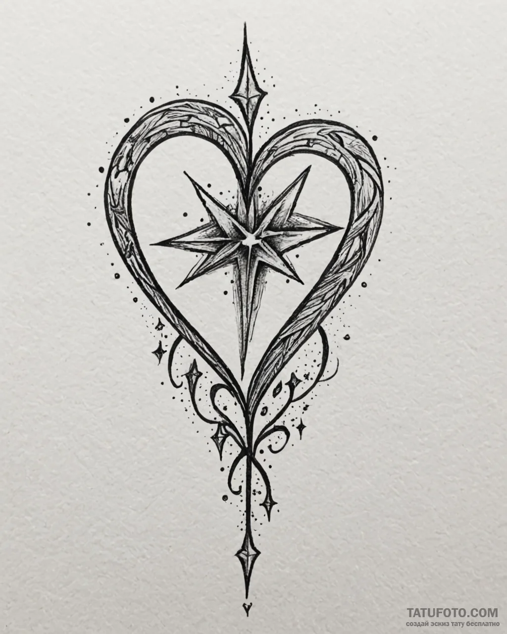 Tattoo design a tiny heart or star on the ank… — эскиз тату (№1752987006_0, 20.07.2025 04:50) — Tatufoto.com