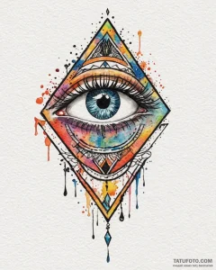 Eye of ra, tattoo sketch design, on a clean w... - эскиз тату (№1752987175_0, 20.07.2025 04:52) — Tatufoto.com