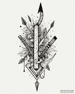 Tattoo design a simple 'level up' arrow linew... - эскиз тату (№1752989029_0, 20.07.2025 05:23) — Tatufoto.com